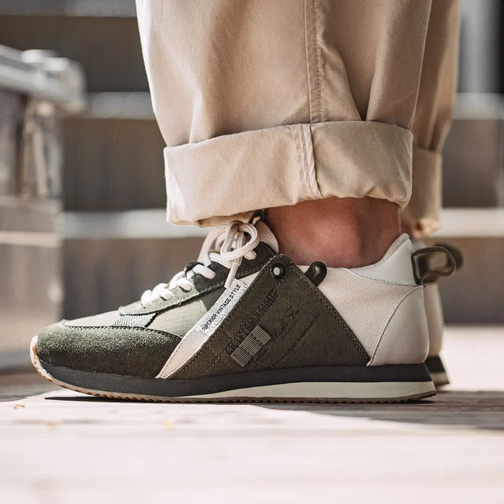 Maden 2023 verão masculino vintage baixo-top tênis de corrida esportes marca maré casual tênis jogging