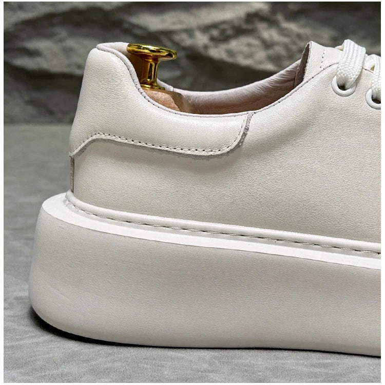 Sapatos casuais de couro para homens, tênis multifunções, tênis de skate, nova chegada