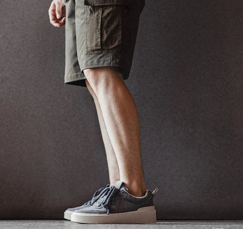 Maden 90s retro sapatos de skate masculino cinza sapatos casuais primavera e verão respirável versátil tênis rendas sola de borracha