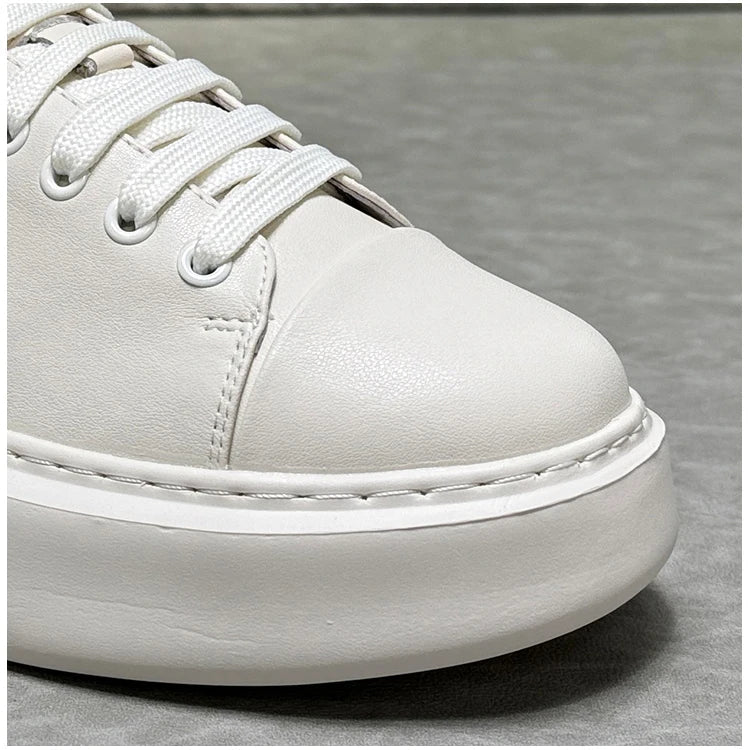 Sapatos casuais de couro para homens, tênis multifunções, tênis de skate, nova chegada