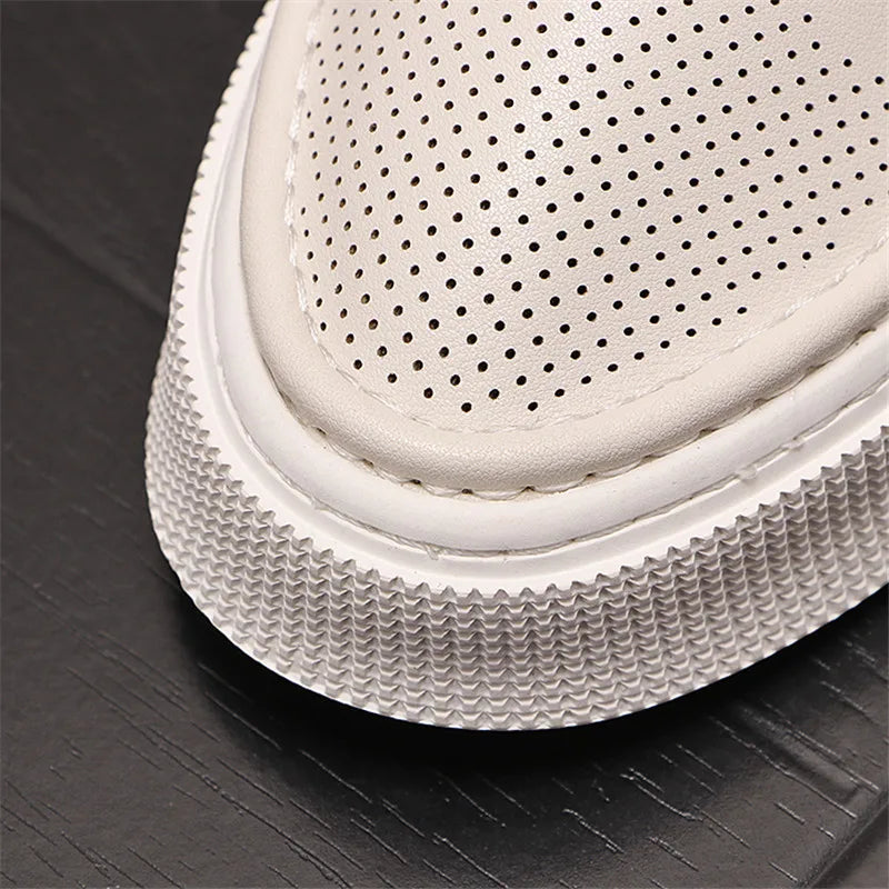 Verão tênis masculino tendência sapatos casuais oco para fora confortável tênis de corrida para homem na moda designer tênis