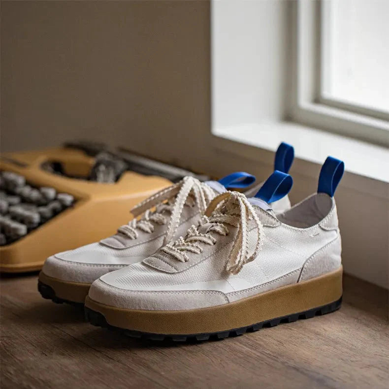 Maden 2023 primavera vintage sapatos de corrida para homens casuais baixo superior tênis esportivos conforto treinador designer respirável tênis