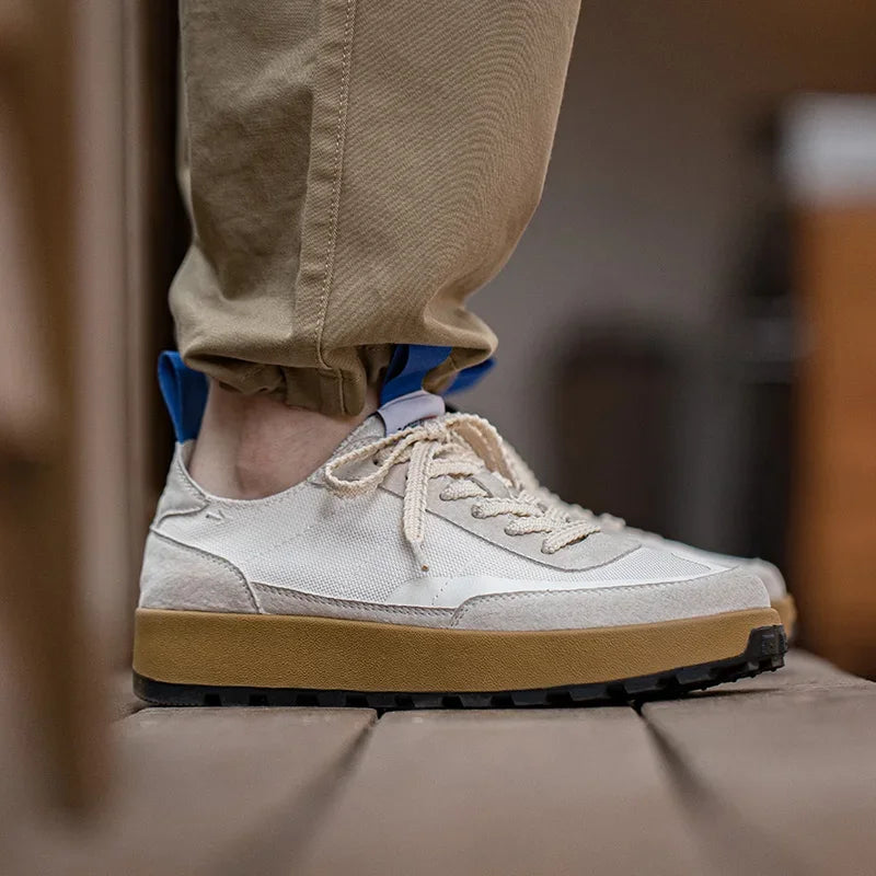 Maden 2023 primavera vintage sapatos de corrida para homens casuais baixo superior tênis esportivos conforto treinador designer respirável tênis