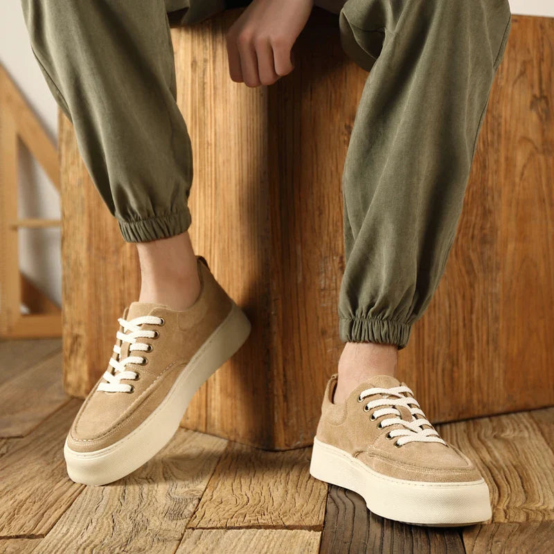 Novos apartamentos de negócios elegantes calçados de skate masculinos ao ar livre sapato de couro moda masculina sapatos de caminhada rendas sapatos casuais