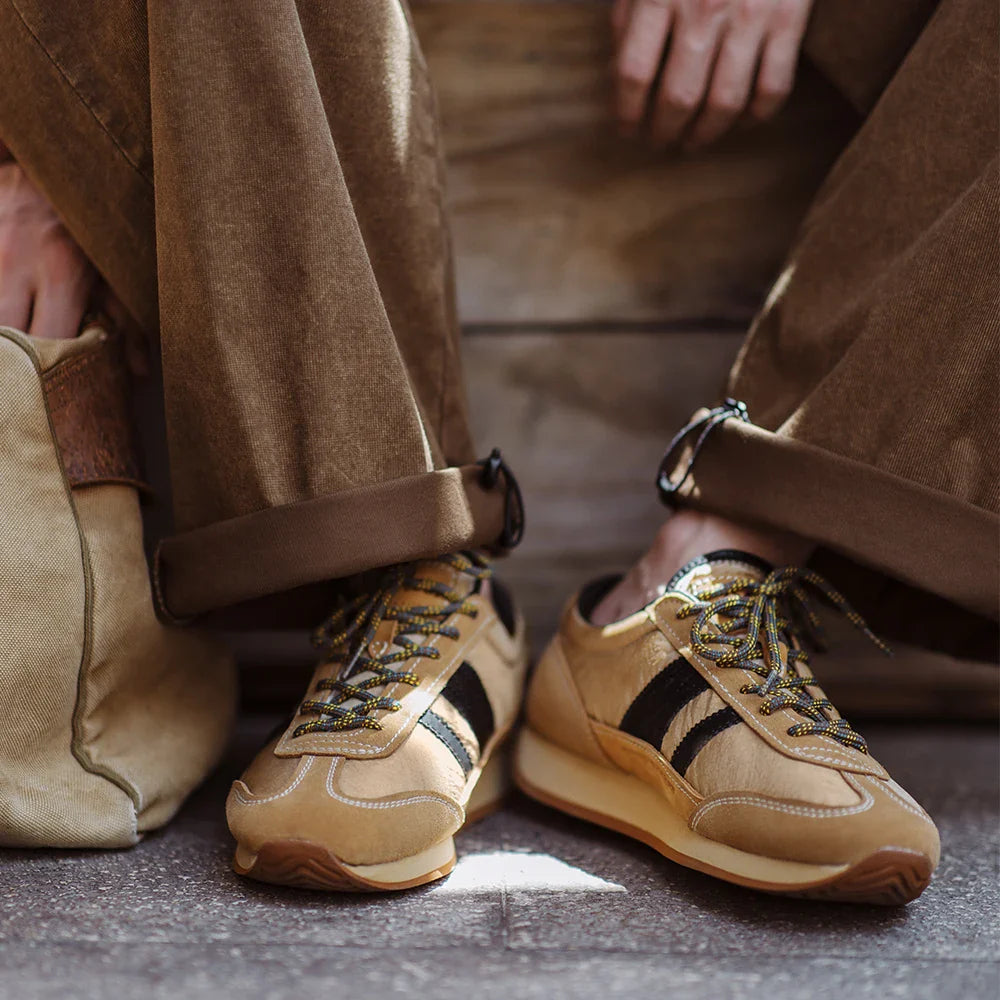 Maden novo retro 80's sapatos de corrida esportes casuais sapatos de treinamento alemão respirável baixo-top versátil emendado sapatos masculinos para o outono