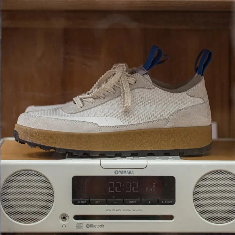 Maden 2023 primavera vintage sapatos de corrida para homens casuais baixo superior tênis esportivos conforto treinador designer respirável tênis