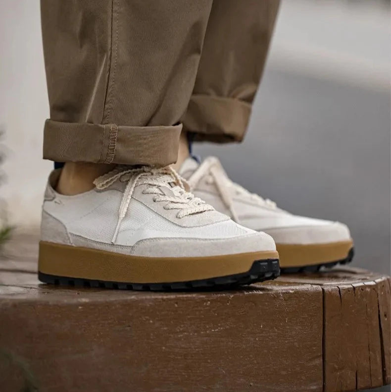 Maden 2023 primavera vintage sapatos de corrida para homens casuais baixo superior tênis esportivos conforto treinador designer respirável tênis