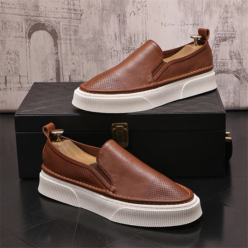 Verão tênis masculino tendência sapatos casuais oco para fora confortável tênis de corrida para homem na moda designer tênis