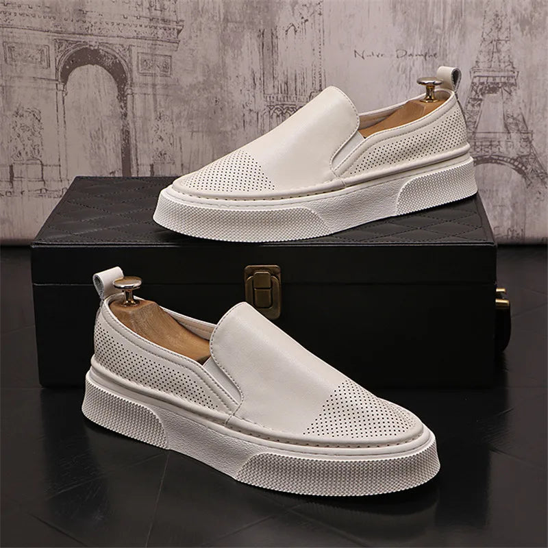 Verão tênis masculino tendência sapatos casuais oco para fora confortável tênis de corrida para homem na moda designer tênis