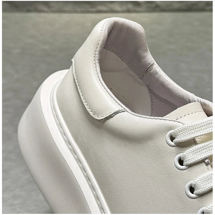 Sapatos casuais de couro para homens, tênis multifunções, tênis de skate, nova chegada