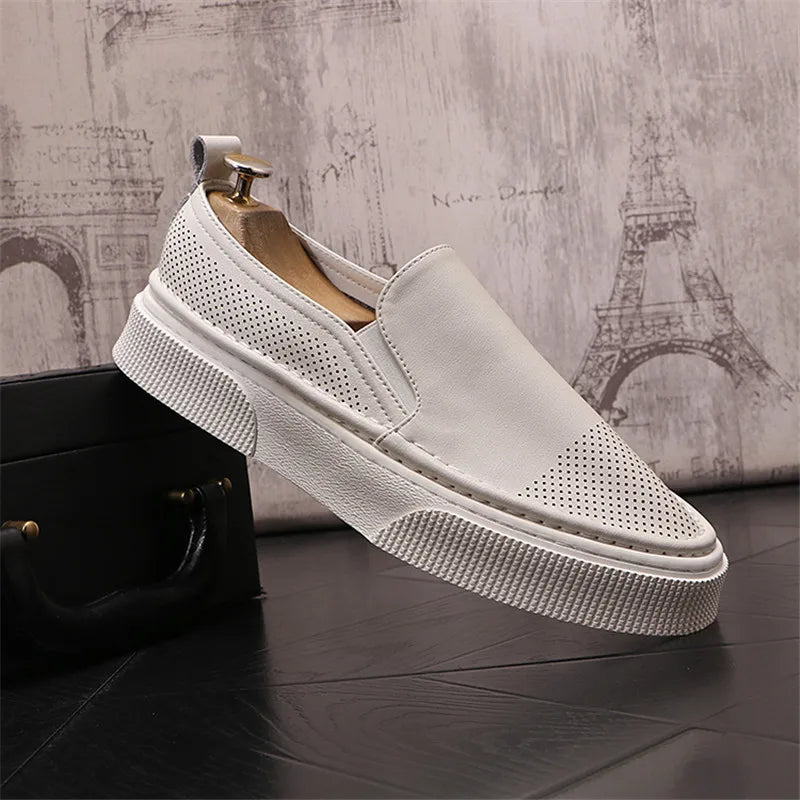 Verão tênis masculino tendência sapatos casuais oco para fora confortável tênis de corrida para homem na moda designer tênis