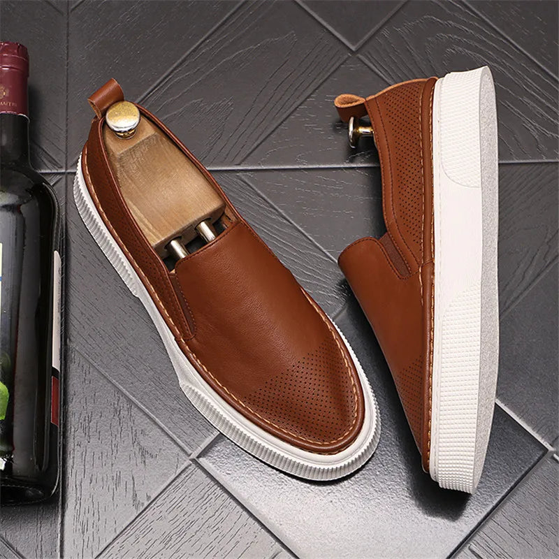 Verão tênis masculino tendência sapatos casuais oco para fora confortável tênis de corrida para homem na moda designer tênis