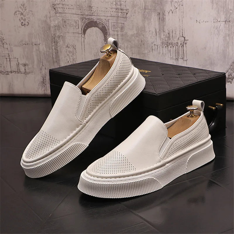 Verão tênis masculino tendência sapatos casuais oco para fora confortável tênis de corrida para homem na moda designer tênis