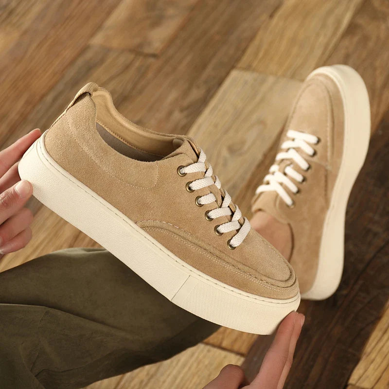 Novos apartamentos de negócios elegantes calçados de skate masculinos ao ar livre sapato de couro moda masculina sapatos de caminhada rendas sapatos casuais