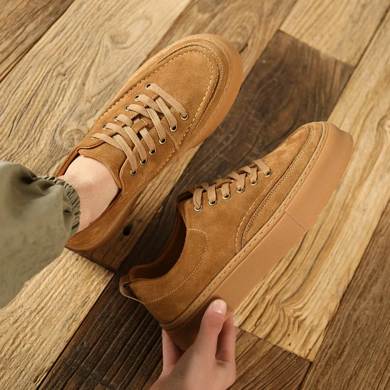 Novos apartamentos de negócios elegantes calçados de skate masculinos ao ar livre sapato de couro moda masculina sapatos de caminhada rendas sapatos casuais