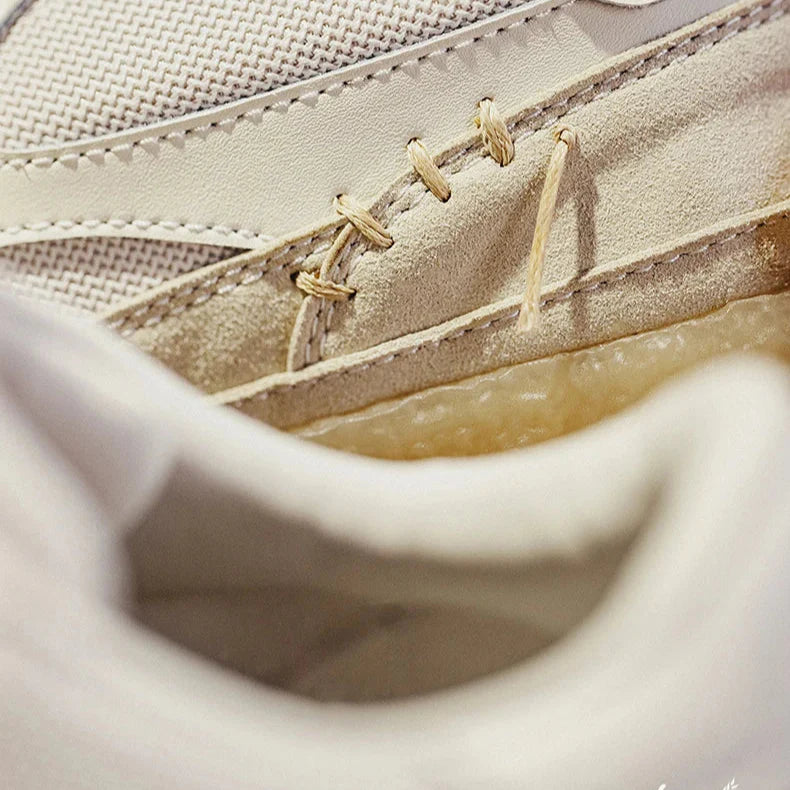 Sapatilhas Maden tridimensionais masculinas, calçados casuais versáteis, sapatos de elevação de sola grossa, respiráveis, desconstruídos, clássicos