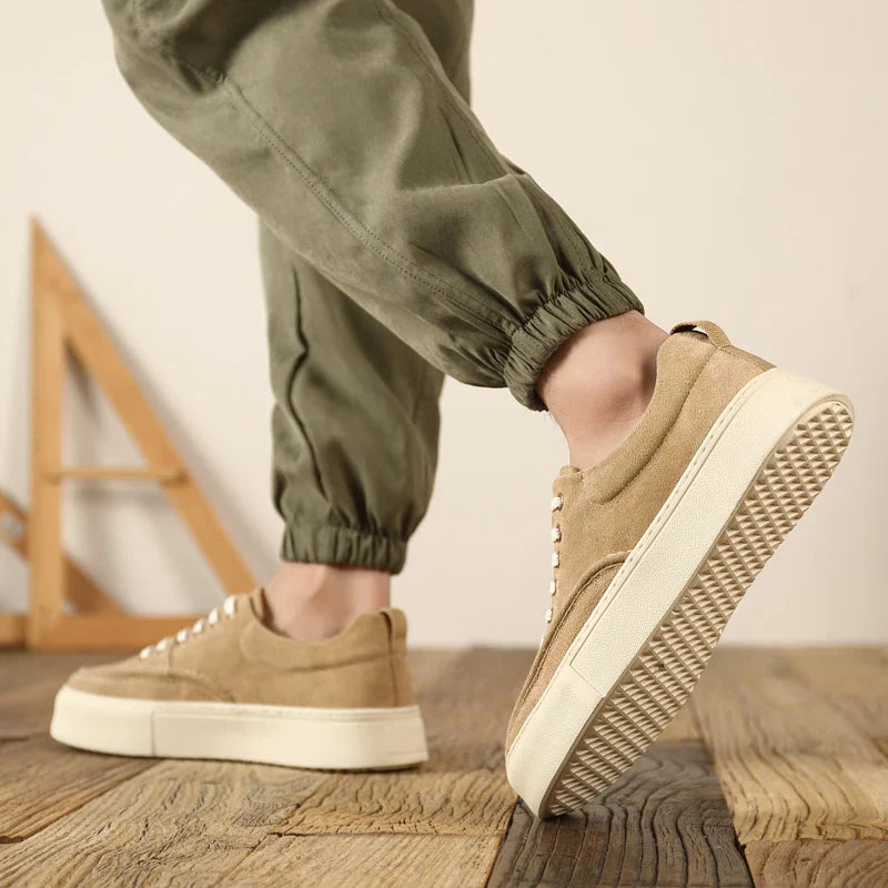 Novos apartamentos de negócios elegantes calçados de skate masculinos ao ar livre sapato de couro moda masculina sapatos de caminhada rendas sapatos casuais