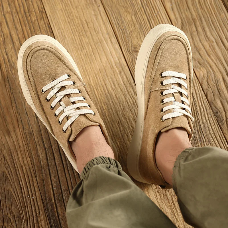 Novos apartamentos de negócios elegantes calçados de skate masculinos ao ar livre sapato de couro moda masculina sapatos de caminhada rendas sapatos casuais