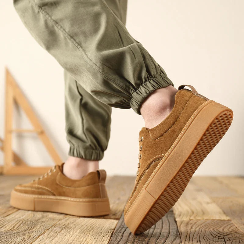 Novos apartamentos de negócios elegantes calçados de skate masculinos ao ar livre sapato de couro moda masculina sapatos de caminhada rendas sapatos casuais