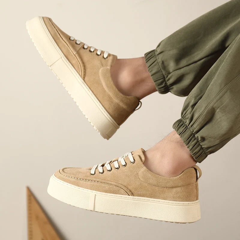 Novos apartamentos de negócios elegantes calçados de skate masculinos ao ar livre sapato de couro moda masculina sapatos de caminhada rendas sapatos casuais