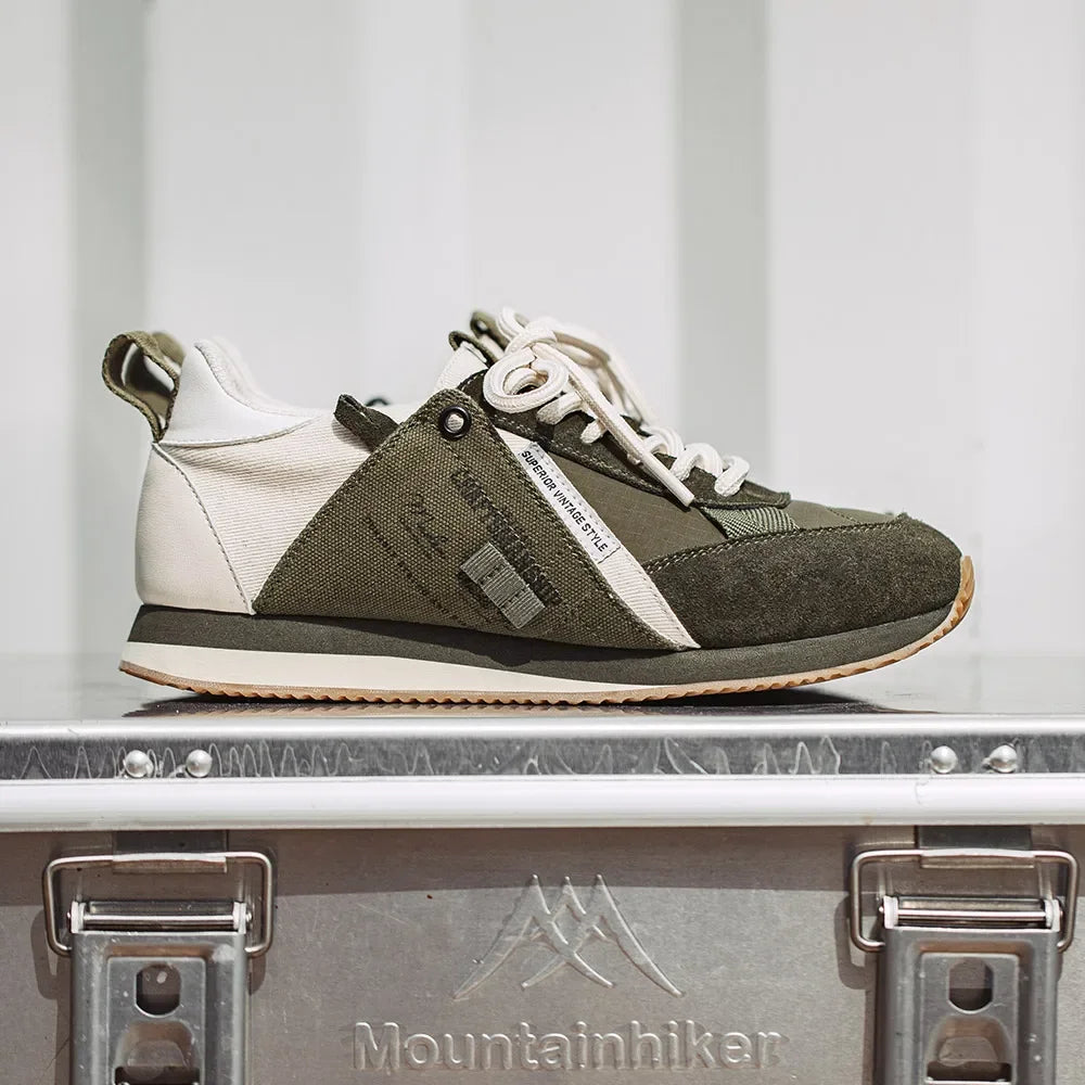 Maden 2023 verão masculino vintage baixo-top tênis de corrida esportes marca maré casual tênis jogging